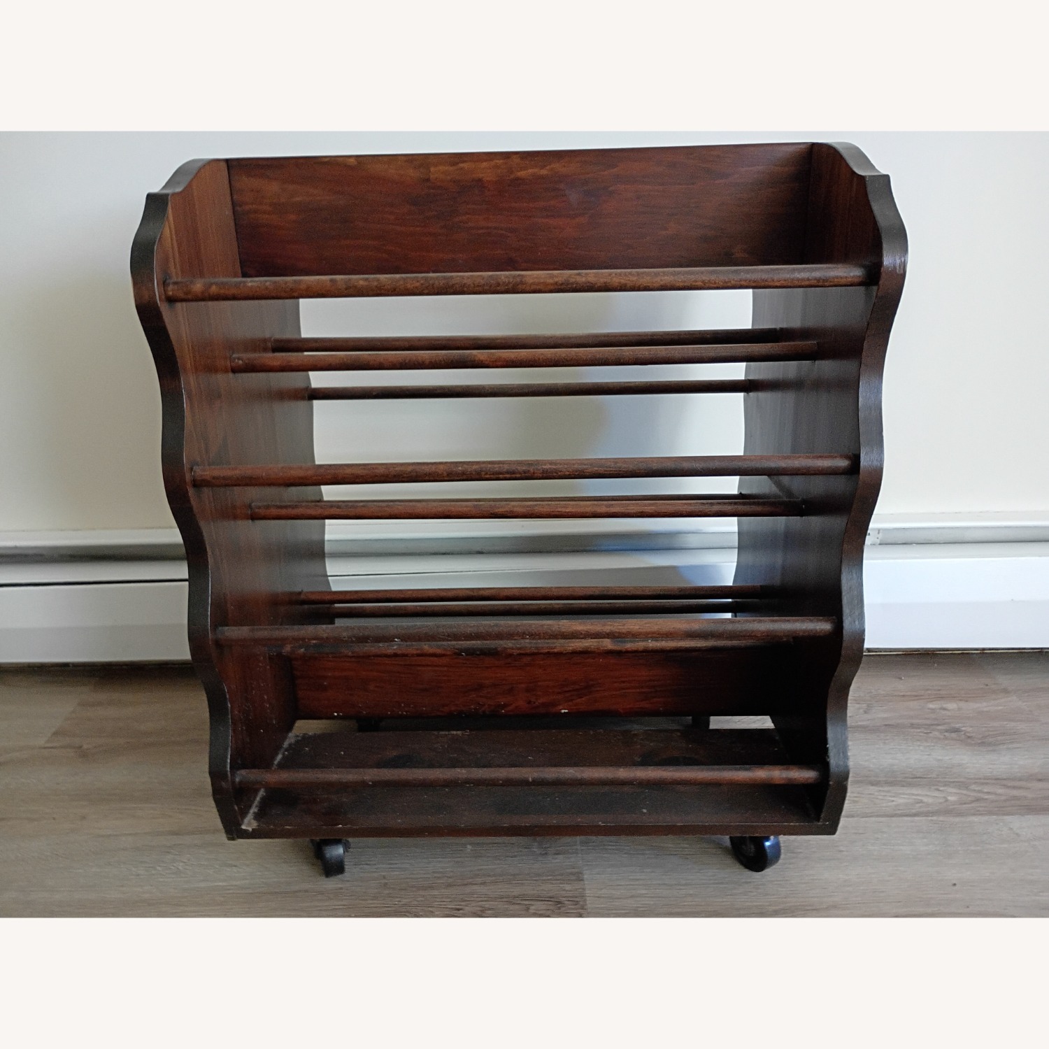 Yield House Dark Brown Wood Shoe Rack - image-2
