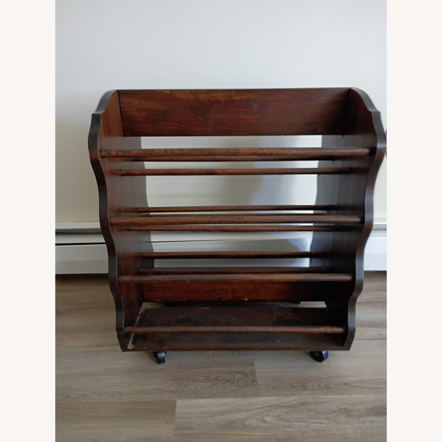 Yield House Dark Brown Wood Shoe Rack - image-1