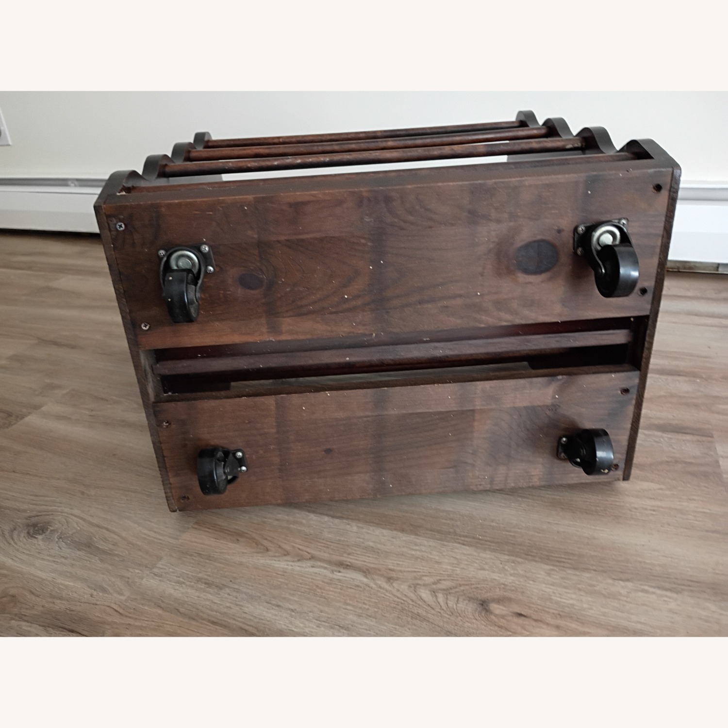 Yield House Dark Brown Wood Shoe Rack - image-6