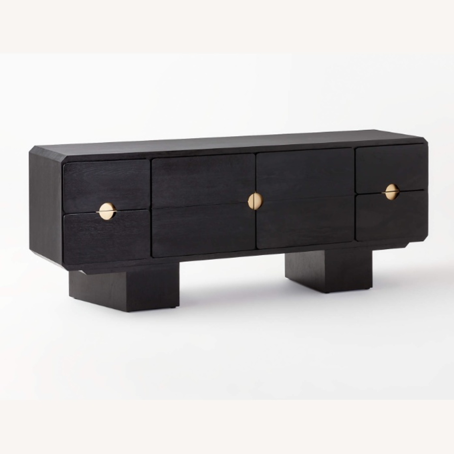 CB2 Bishop 72" Black Oak Wood Credenza - image-4