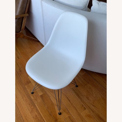 Used Herman Miller Eames White Molded Plastic Chair for sale on AptDeco