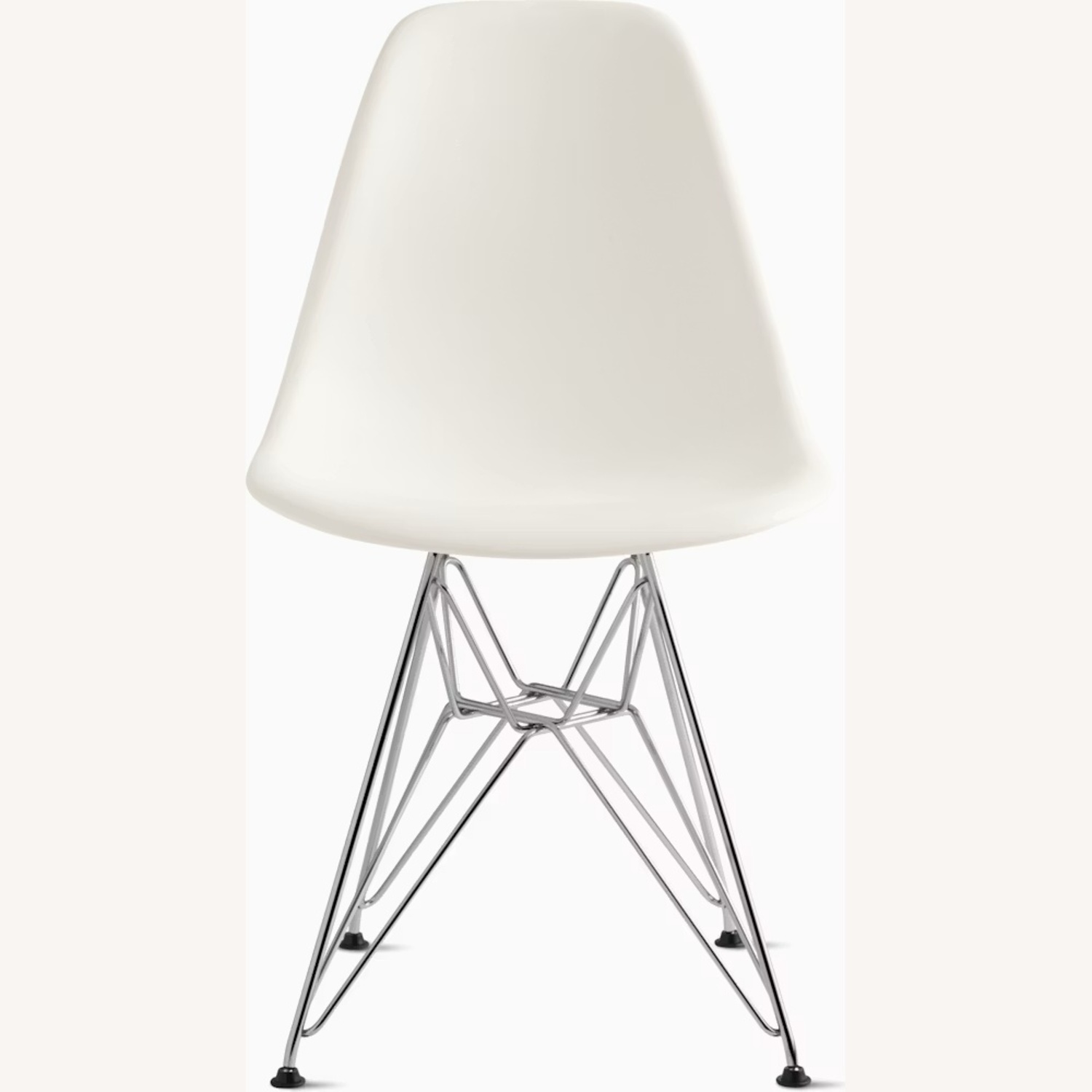 Herman Miller Eames White Molded Plastic Chair - image-5