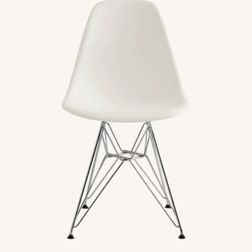 Used Herman Miller Eames White Molded Plastic Chair for sale on AptDeco