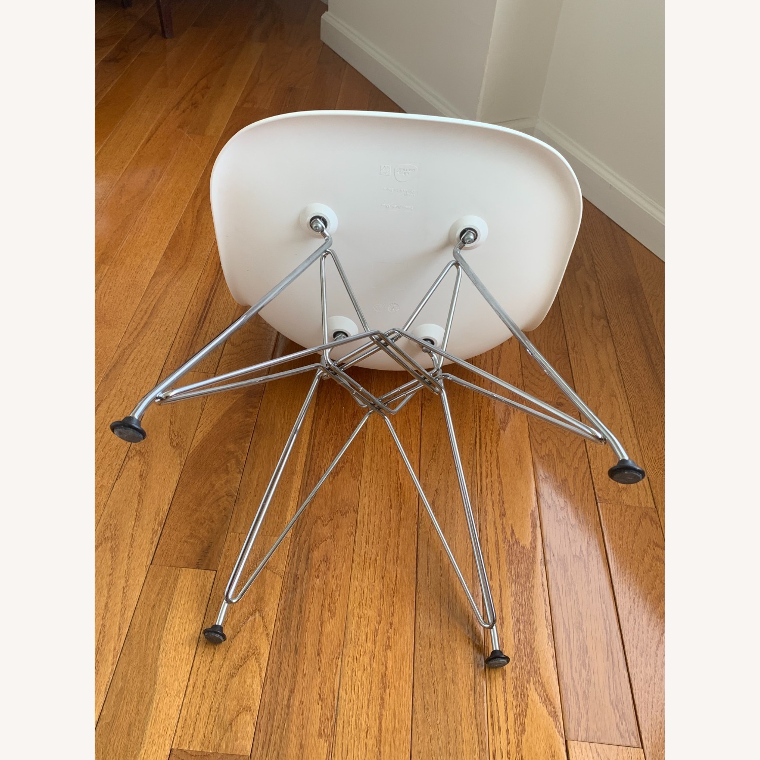 Herman Miller Eames White Molded Plastic Chair - image-2