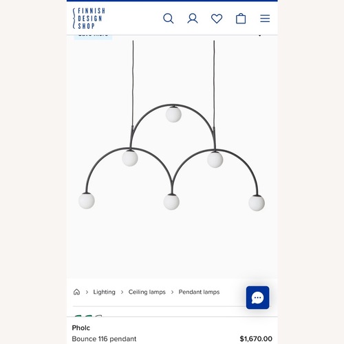 Used Finnish Design Studio Bounce 116 Pendant for sale on AptDeco