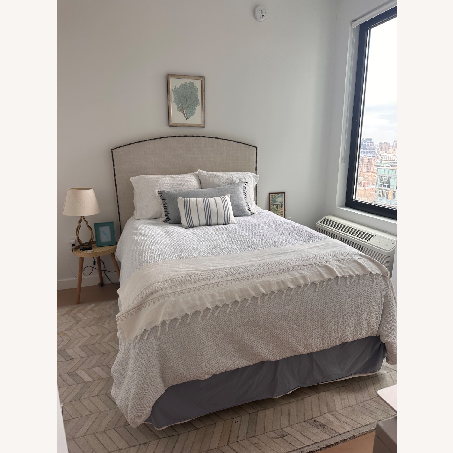 Pottery Barn Fillmore Upholstered Headboard - image-4