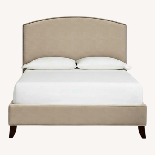 Used Pottery Barn Fillmore Upholstered Headboard for sale on AptDeco