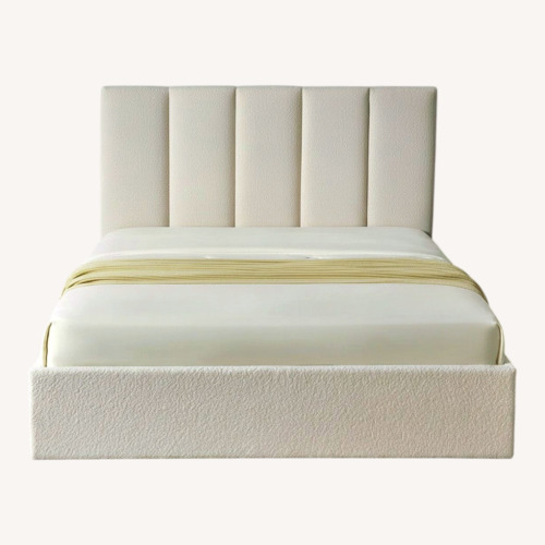 Used Juanetta Boucle Lift-Up Storage Bed for sale on AptDeco