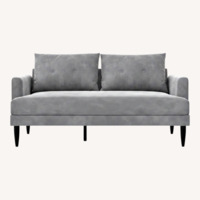 Super Soft & Modern Light Gray Sofa / Loveseat