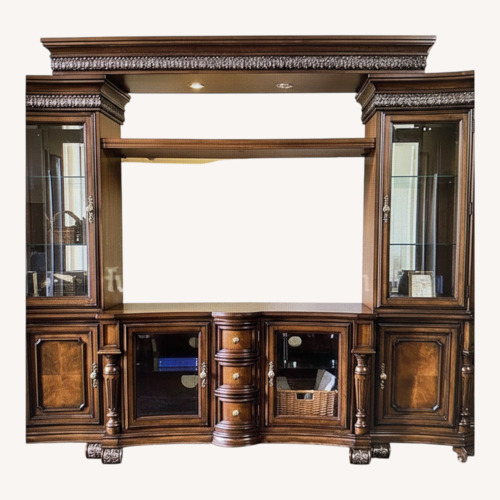 Used Legacy Classic Furniture Dark Brown Wall Unit for sale on AptDeco