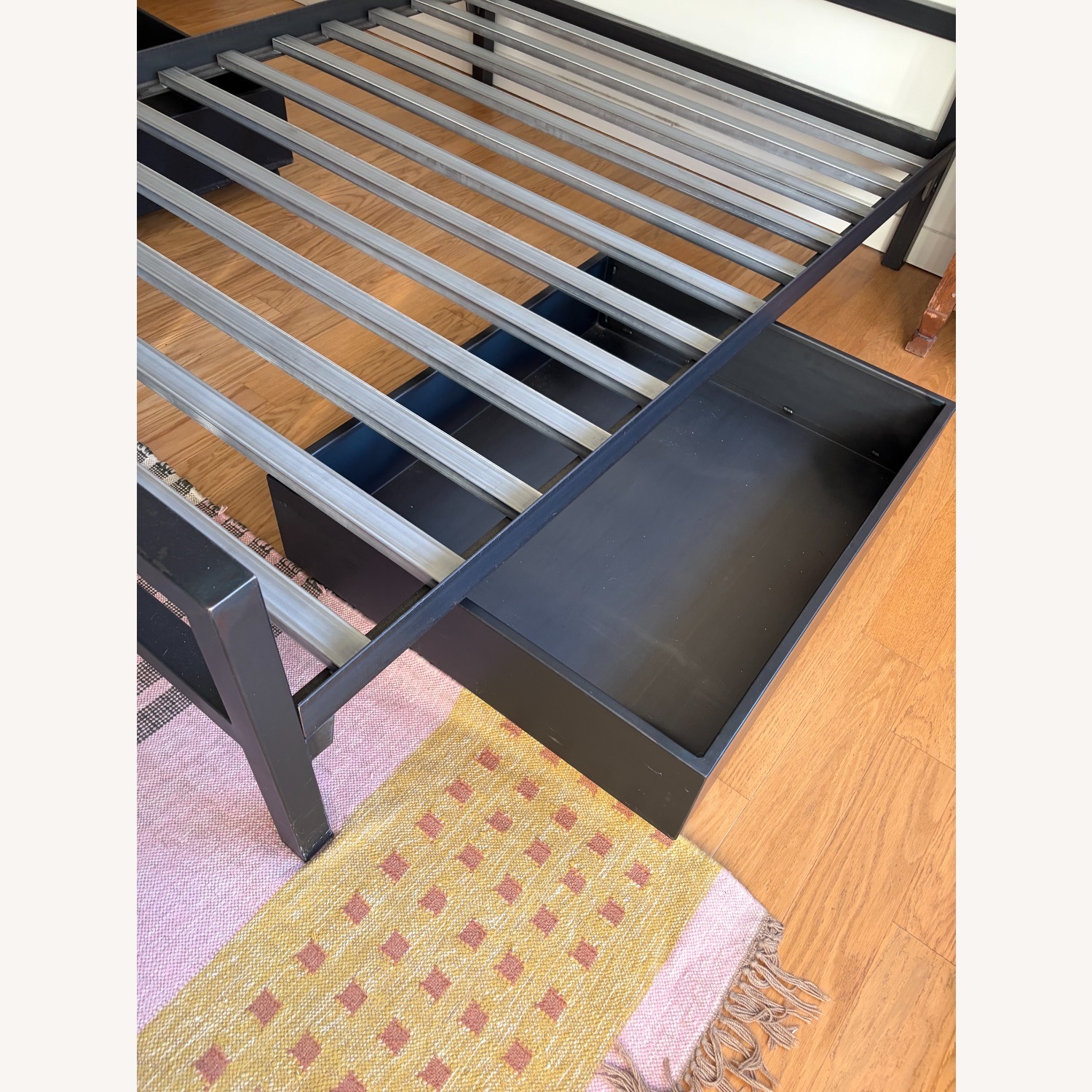 Room & Board Parsons Dark Gray Stainless Steel Full Bed - image-3