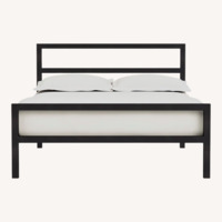 Room & Board Parsons Dark Gray Stainless Steel Full Bed