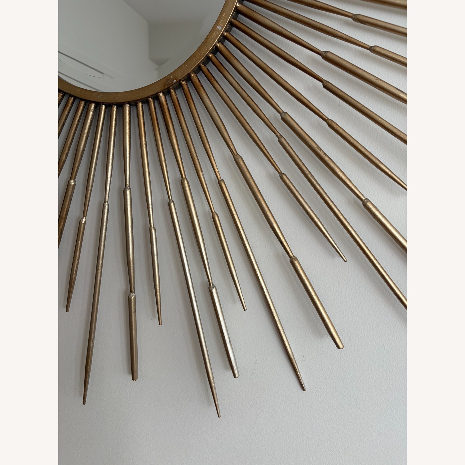 Gold Metal Wall Mirror - image-2
