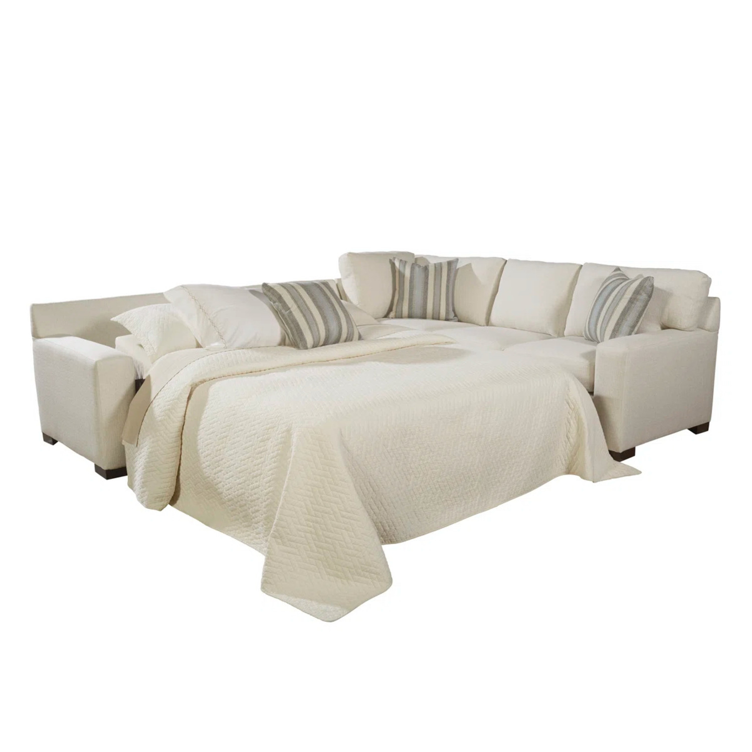 Natural Fabric Sleeper Sofa - image-3