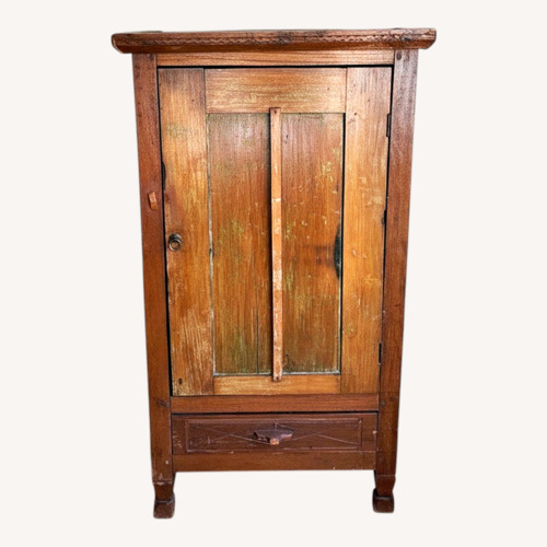 Used Olive Wood Storage Cabinet for sale on AptDeco