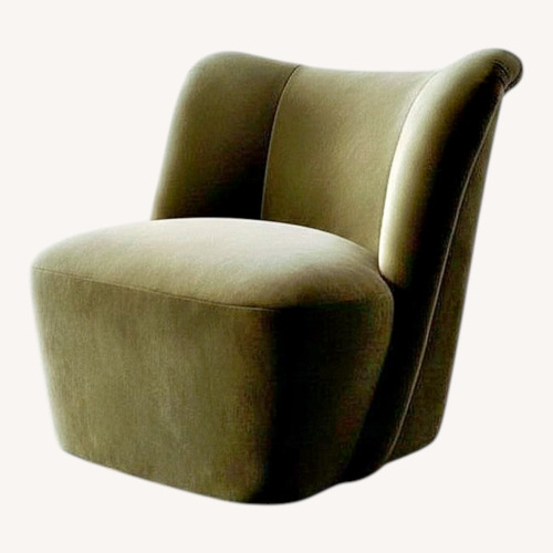 Used Lemieux et Cie- Aurélie Green Velvet Armchair for sale on AptDeco