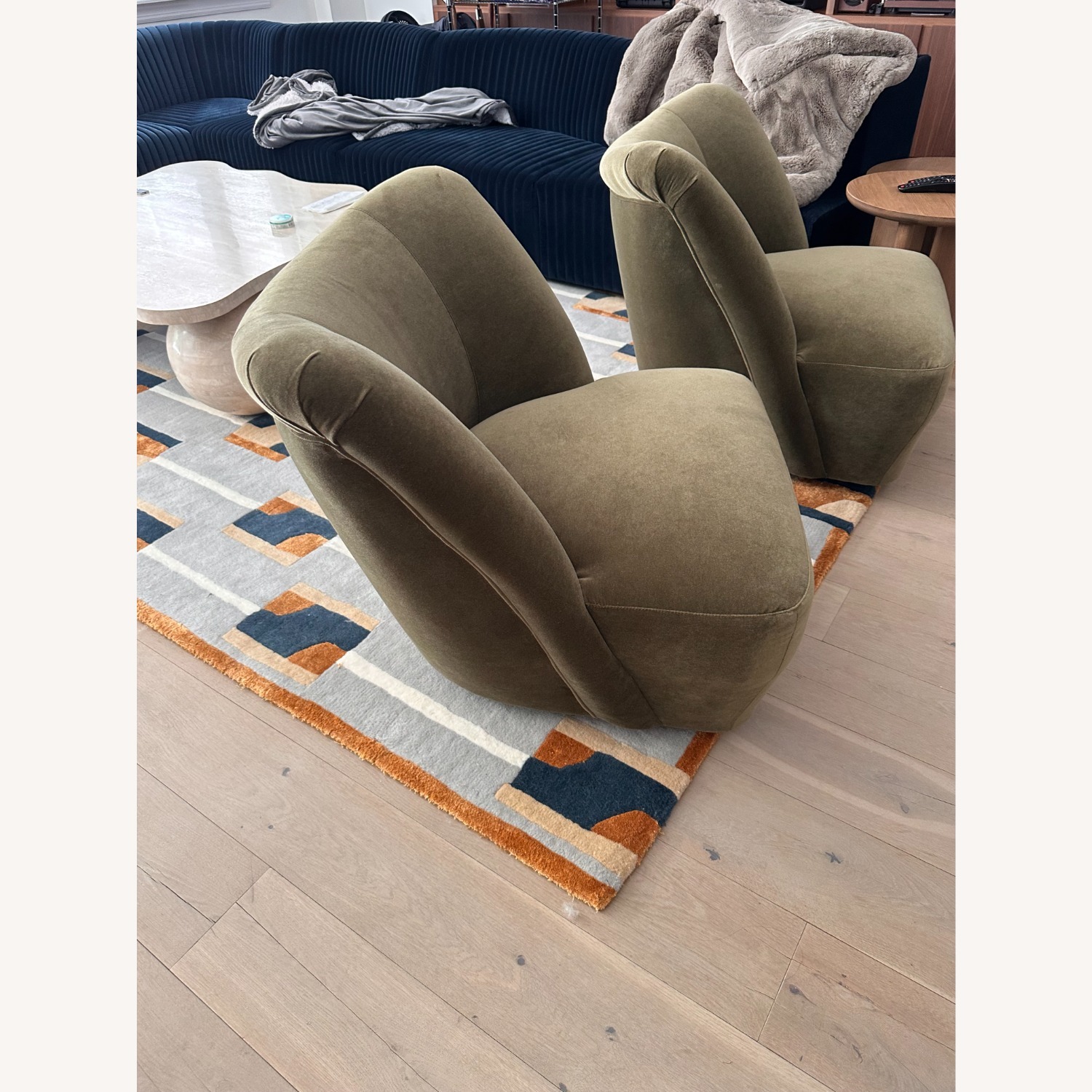 Lemieux et Cie- Aurélie Green Velvet Armchair - image-3