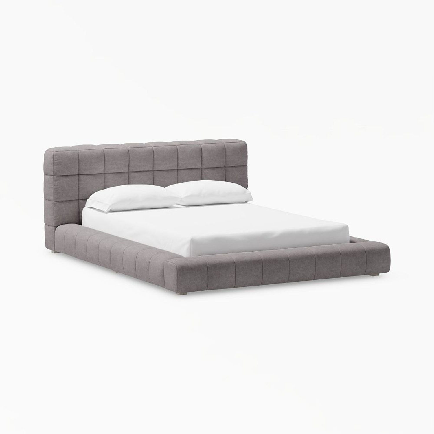 Pottery Barn Teen Light Gray Fabric Full Bed - image-6