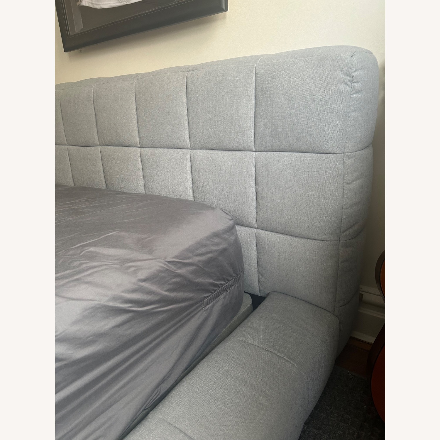 Pottery Barn Teen Light Gray Fabric Full Bed - image-4