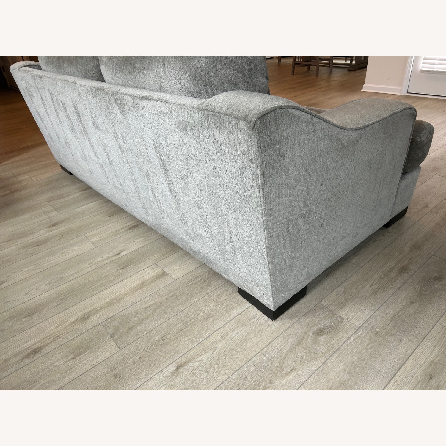 Living Spaces Light Gray Fabric Sleeper Sofa - image-4