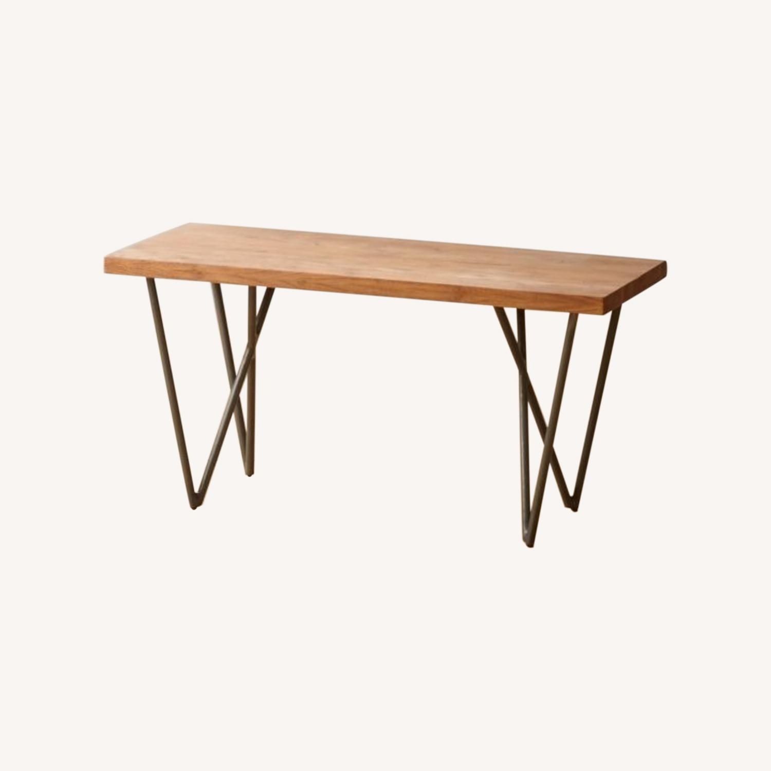 CB2 Dylan Natural Wood Bench - image-4