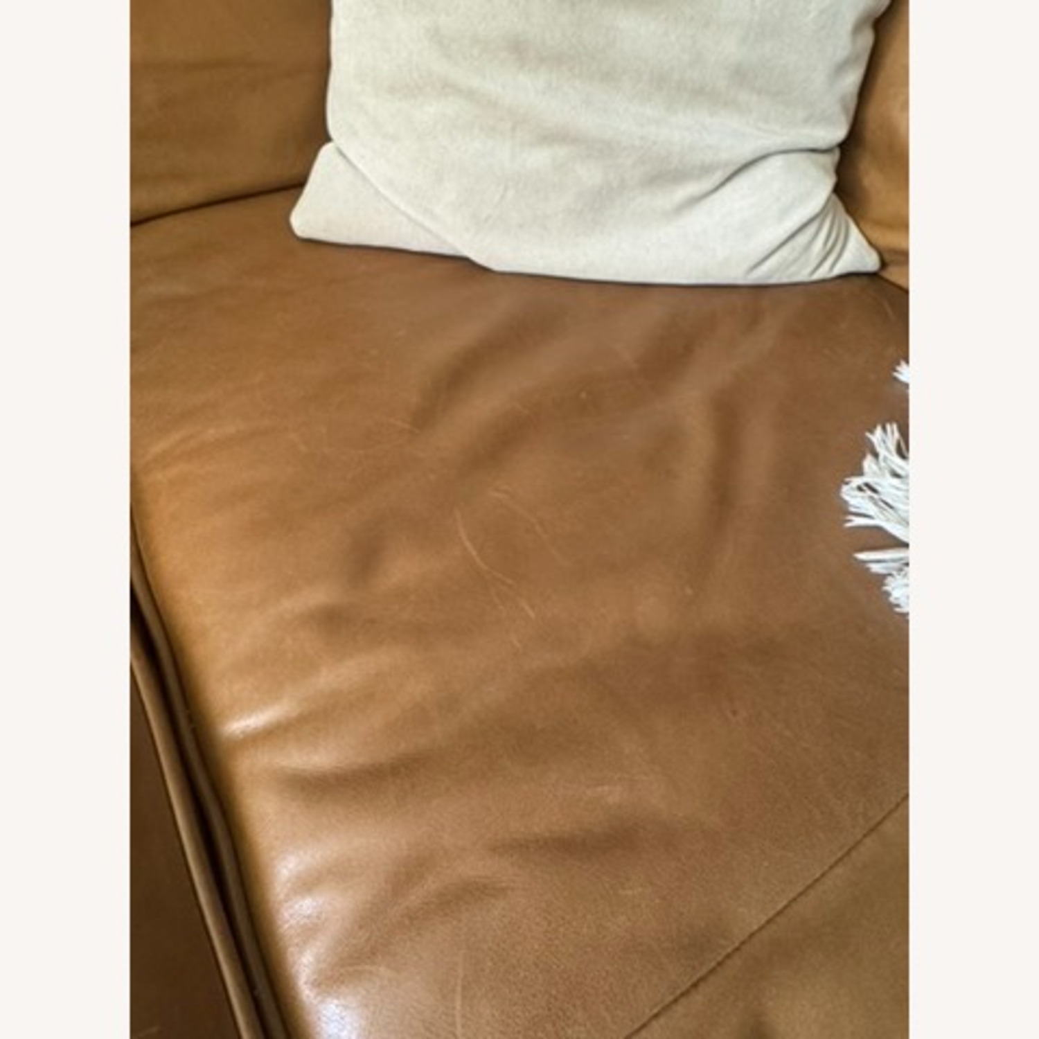 Article Timber Light Brown Leather 2 Piece Sectional - image-4
