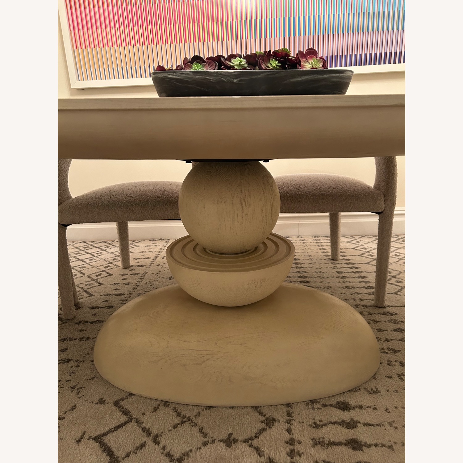 Anthropologie Sculptural Sonali Wood Dining Table - image-4