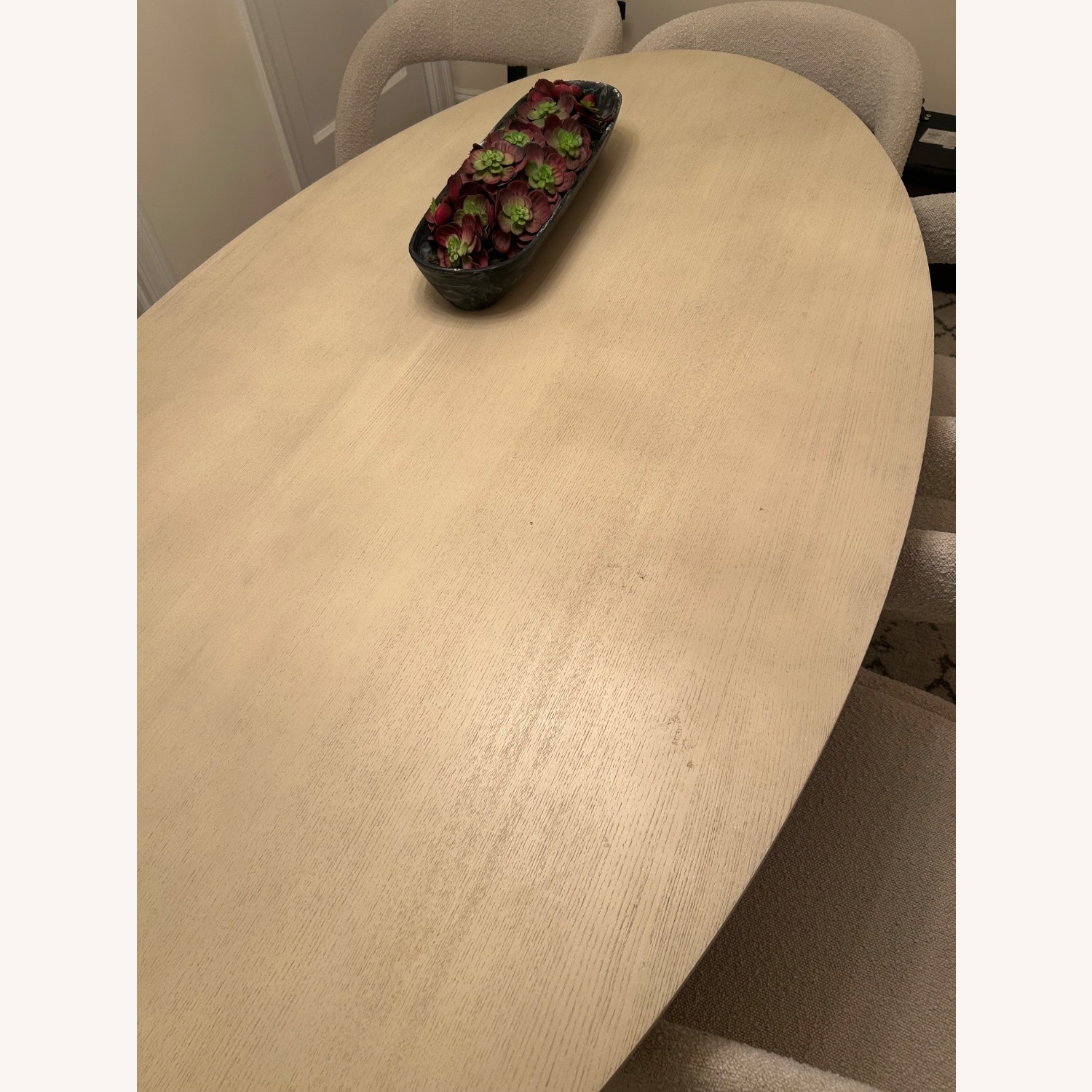 Anthropologie Sculptural Sonali Wood Dining Table - image-5
