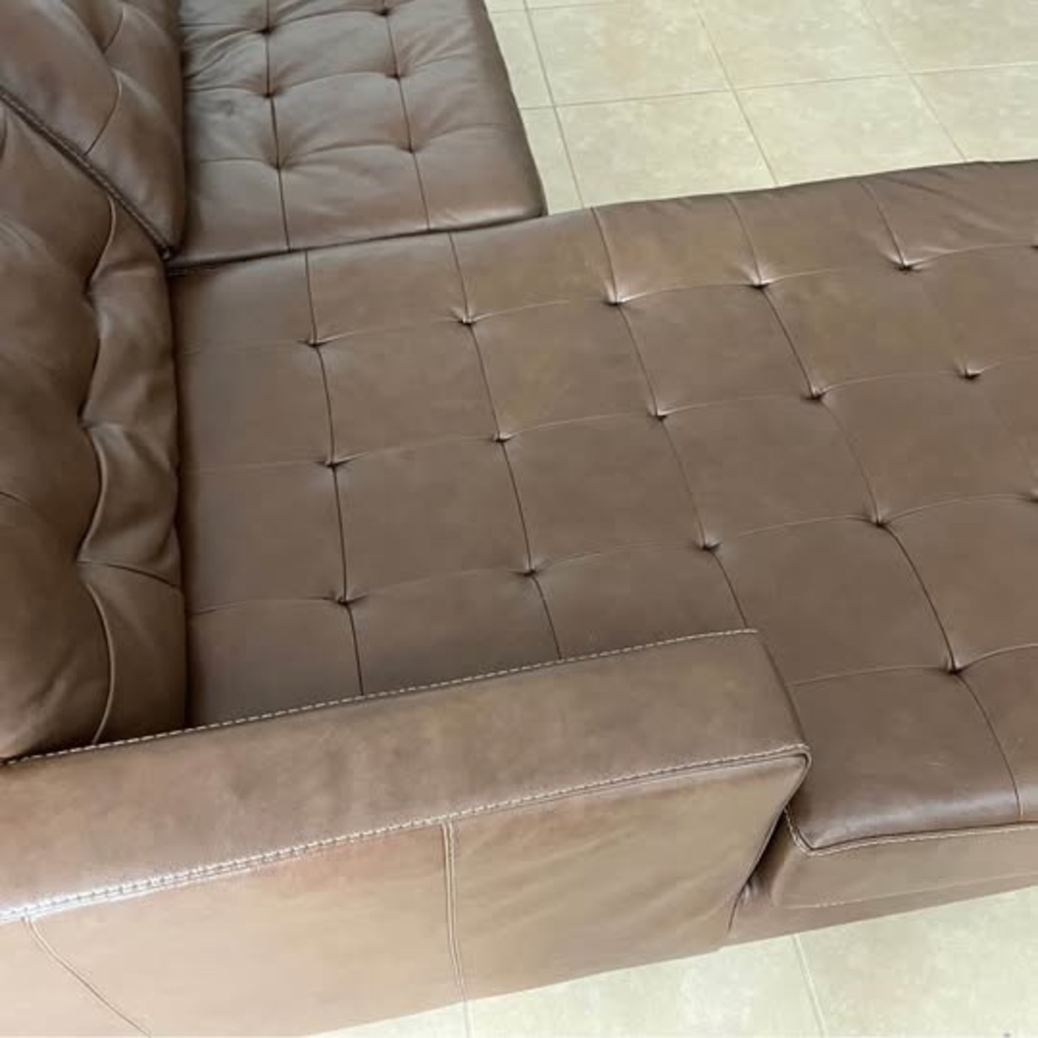Baskove Modern Leather Sectional  - image-2