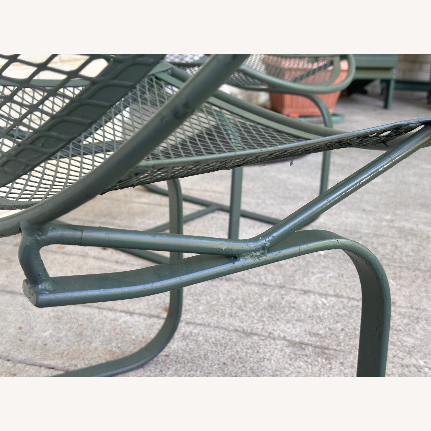 Vintage Mid-Century Wrought Iron Patio Chairs 2 - image-4