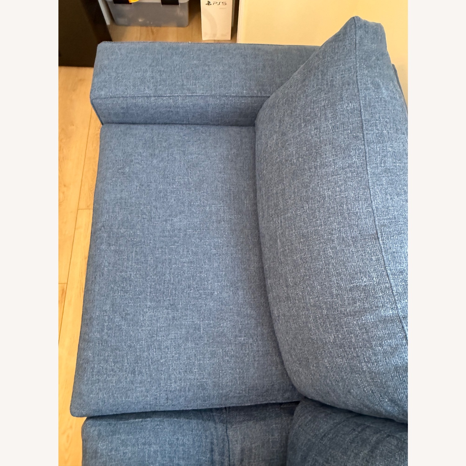Apt2b Melrose Blue Fabric Sleeper Sofa - image-4