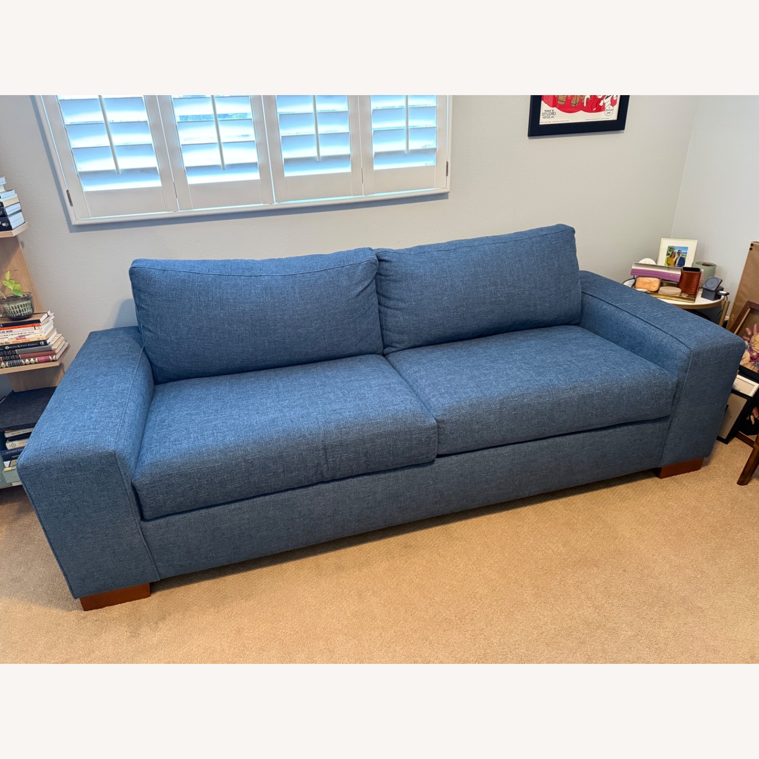Apt2b Melrose Blue Fabric Sleeper Sofa - image-7