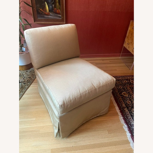 Used Edward Ferrell, Ltd. Gold Fabric Accent Chair for sale on AptDeco
