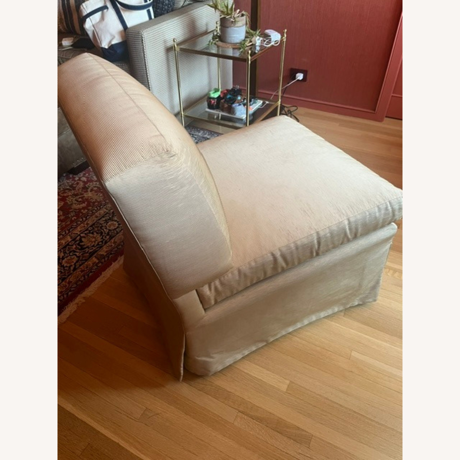 Edward Ferrell, Ltd. Gold Fabric Accent Chair - image-4