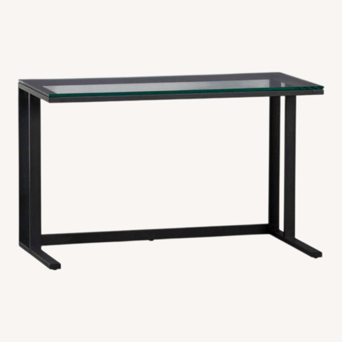 Used Crate & Barrel Pilsen Black Desk for sale on AptDeco