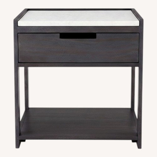 Used CB2 Tux Dark Brown Wood Nightstands for sale on AptDeco