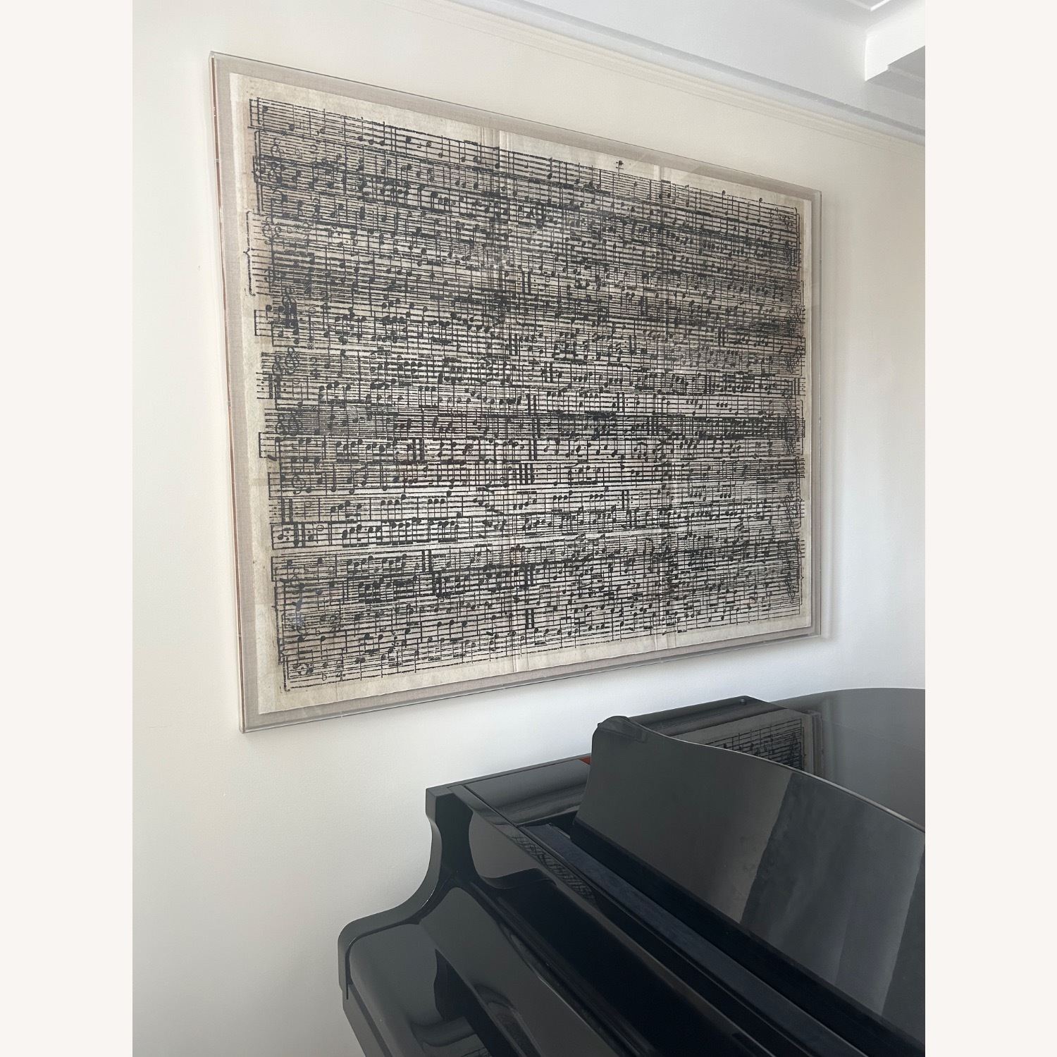 Sheet Music on Parchment Wall Art - image-2