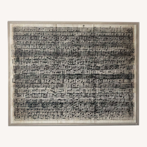 Used Sheet Music on Parchment Wall Art for sale on AptDeco