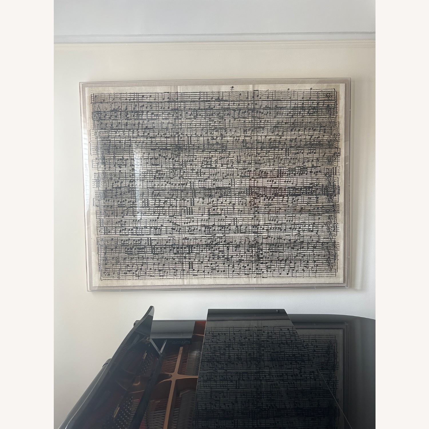 Sheet Music on Parchment Wall Art - image-3
