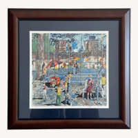 George Searing “City Street”Signed/Numbered Framed