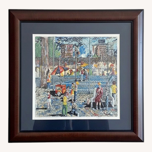Used George Searing “City Street”Signed/Numbered Framed for sale on AptDeco