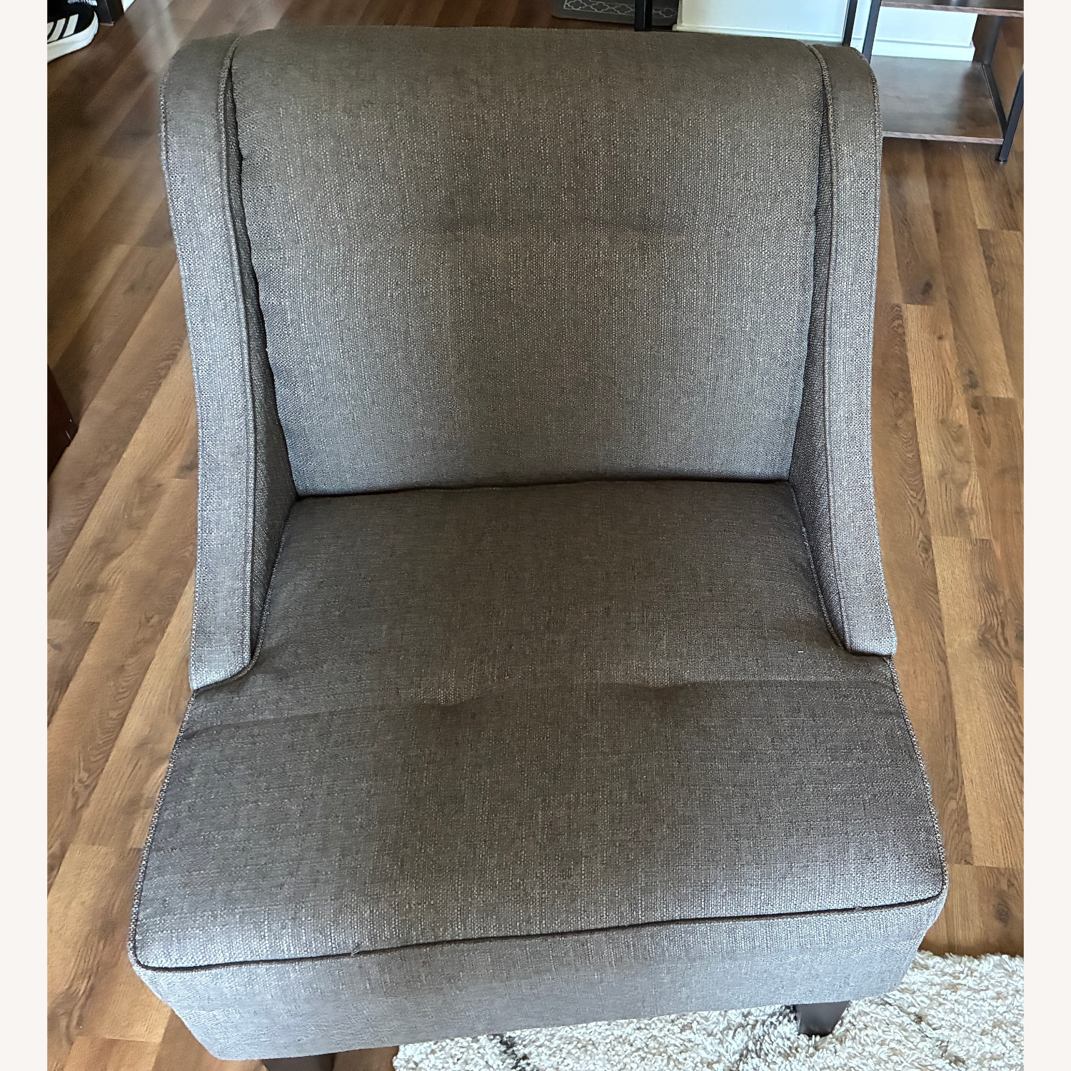 Mid-Century Modern Grey Accent Chair - image-5