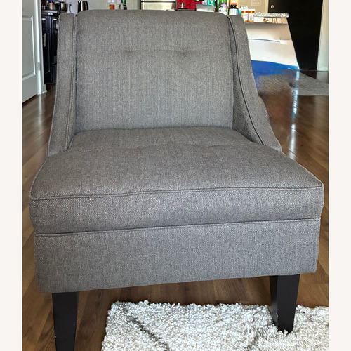 Used Mid-Century Modern Grey Accent Chair for sale on AptDeco