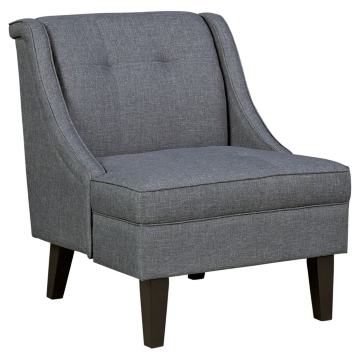 Mid-Century Modern Grey Accent Chair - image-6