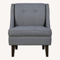 Mid-Century Modern Grey Accent Chair