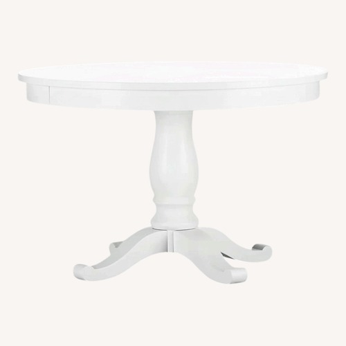 Used Crate & Barrel Avalon White Dining Table for sale on AptDeco