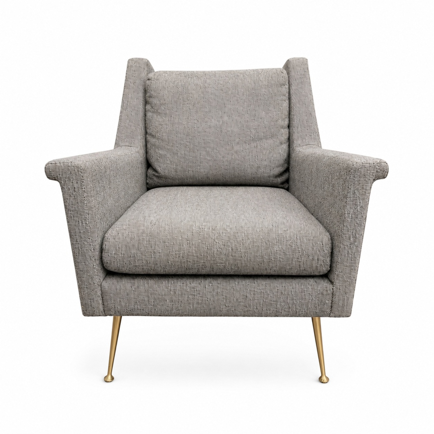 West Elm Carlo Mid-Century Chair Metal Legs - image-0