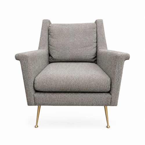 Used West Elm Carlo Mid-Century Chair Metal Legs for sale on AptDeco