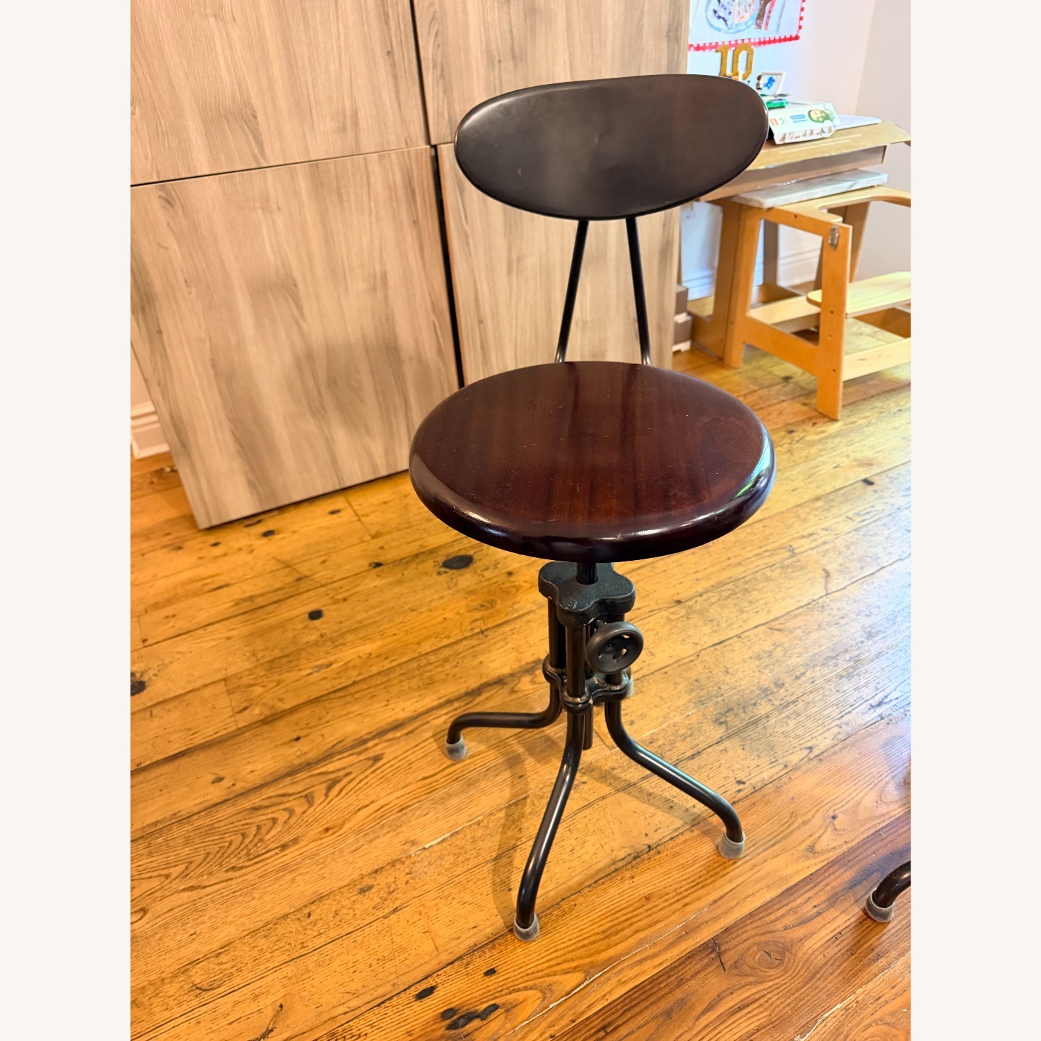 Two ABC Carpet & Home Industrial Bar Stools - image-1