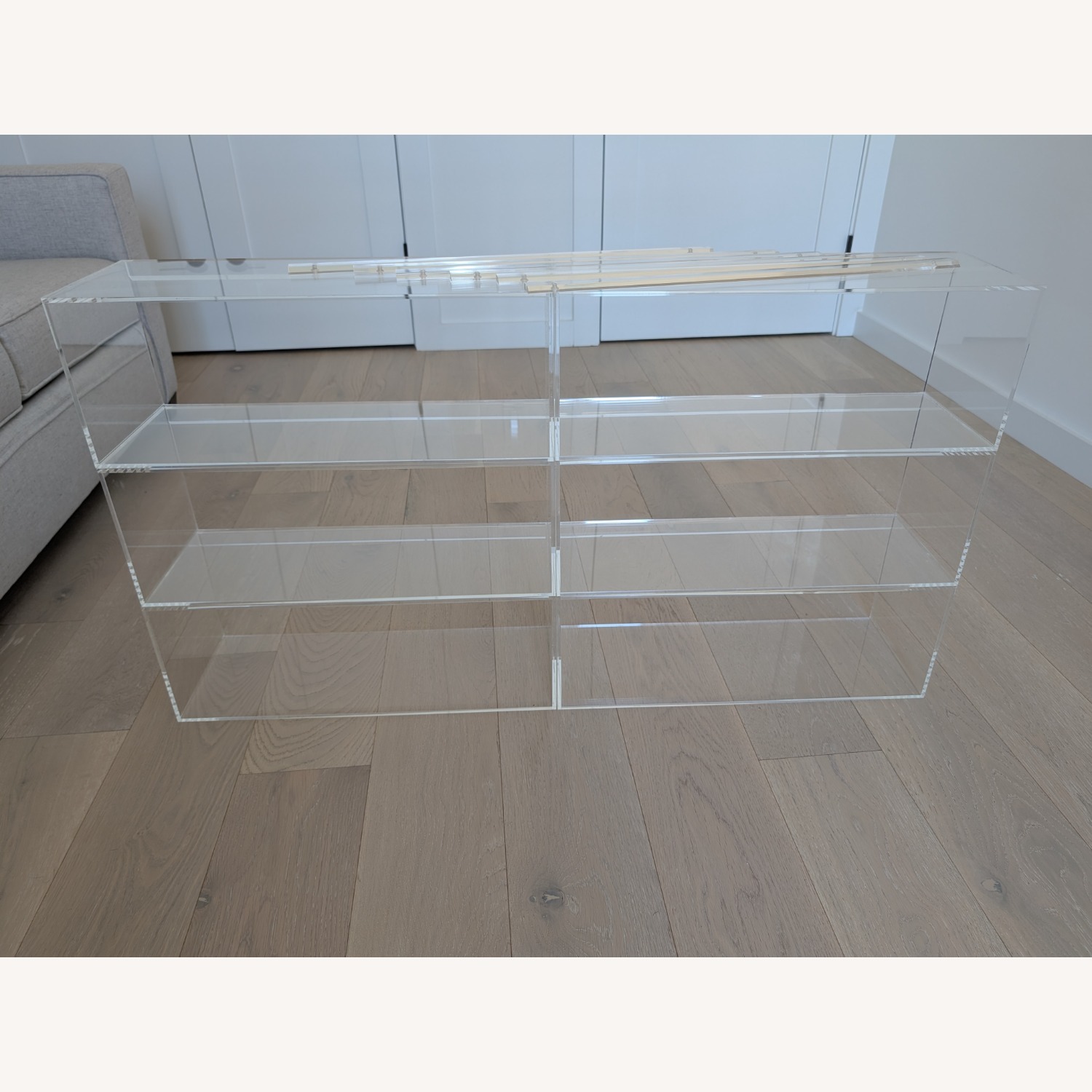 CB2 Acrylic Floating Storage Shelf 6x - image-9